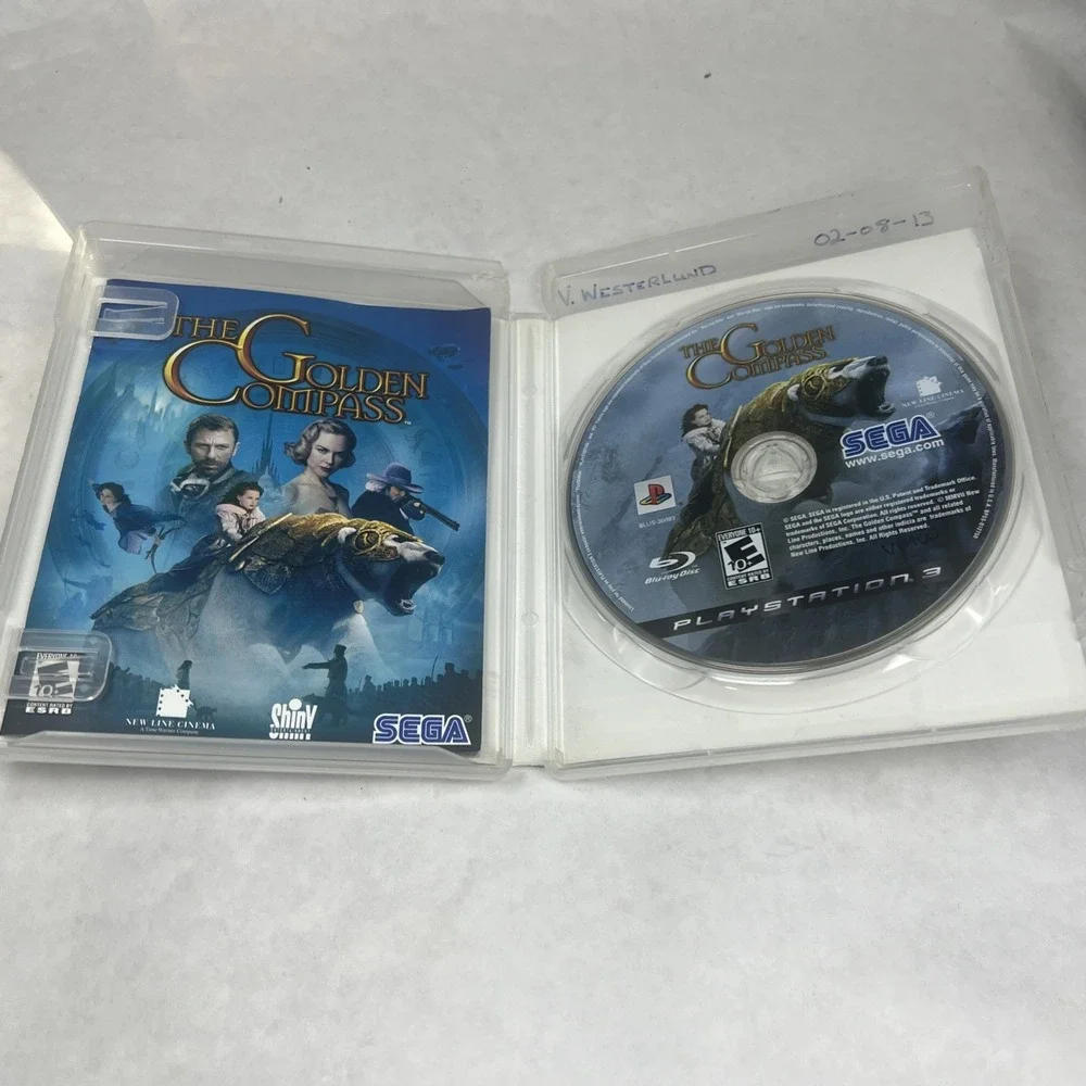 Sony Playstation 3 PS3 Golden Compass Game Sega‎ Action Adventure CIB 2007